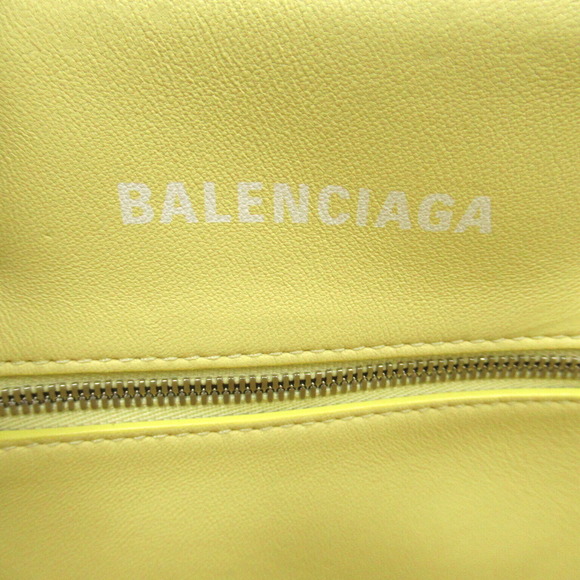 Balenciaga Bistro Bucket XS 2Way Shoulder Bag Polyurethane Yellow - Picture 9 of 10